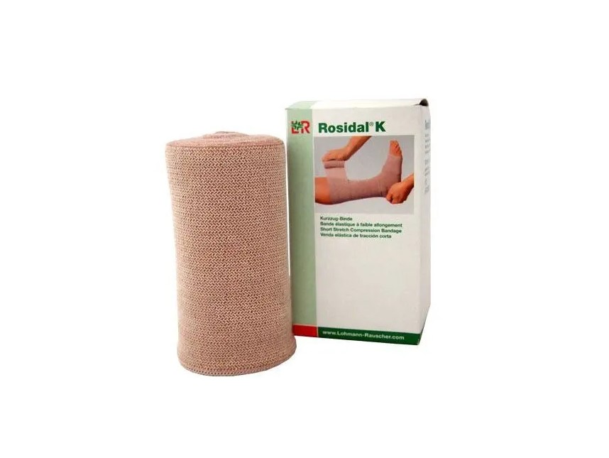 Banda elastică Rosidal K 10cm * 5m 1pc bandaj de compresie cu tensiune scurtă